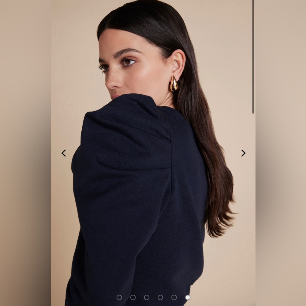 SOLD OUT NYC THE JUST ENOUGH PUFF SWEATSHIRT Navy - Picture 3 of 5